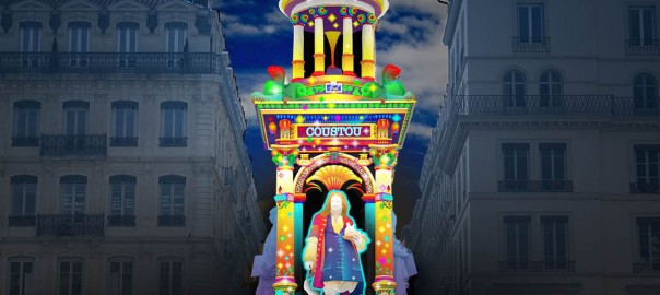 #FêteDesLumières2015 | Place des Jacobins : FONTAINE D’ÉTOILES